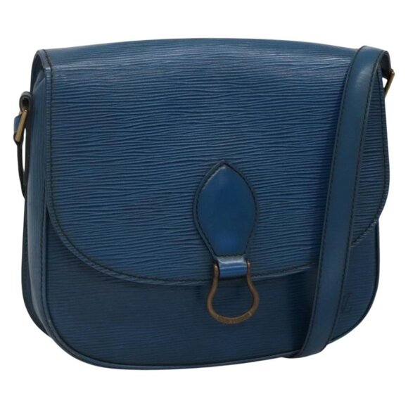 LOUIS VUITTON Epi Saint Cloud GM Shoulder Bag Toledo Blue  LV Auth - Picture 1 of 16